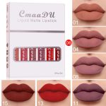 6 Boxes Of Matte Non-stick Cup Waterproof Lipstick Long Lasting Lip Gloss - Image 5
